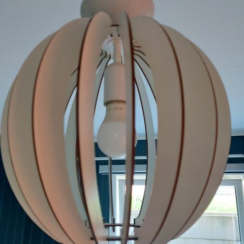 Fin taklampe selges svært rimelig (50 kr).