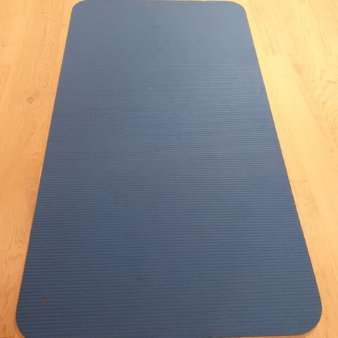 100x180x2 cm stor blå Gymmatte / yogamatte / treningsmatte / lekematte