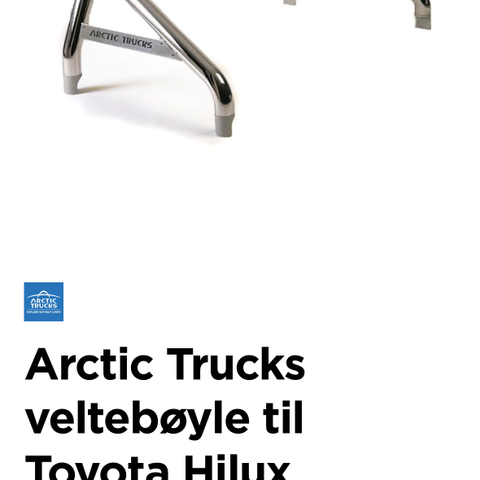 Arctic Truck veltebøyle