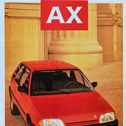 Citroën AX brosjyre selges