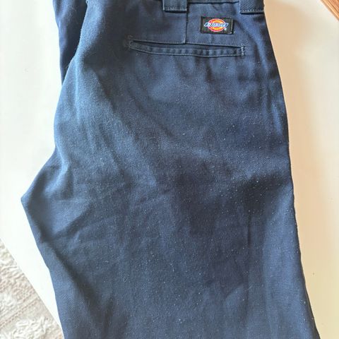 Dickies herre bukse / chinos blå 32x32 billig