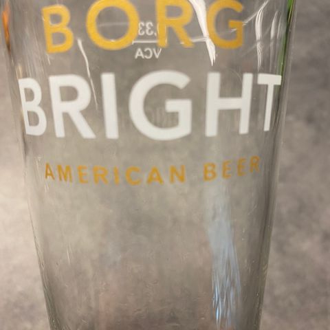 Ølglass Borg Bright 0,33 American beer