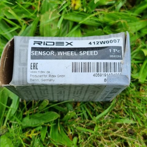 RIDEX 412W0007 Sensor, ABS
venstre bakaksel, uten kabel