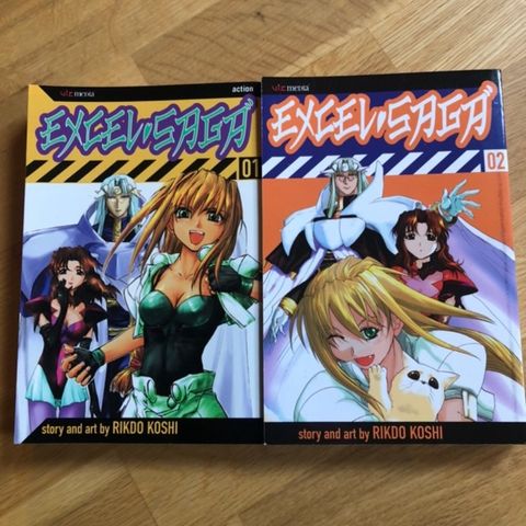 Manga: Excel Saga vol. 1 og 2
