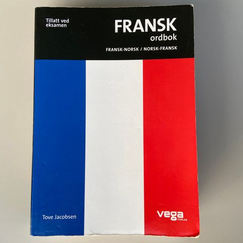 Fransk-norsk ordbok, tillatt ved eksamen