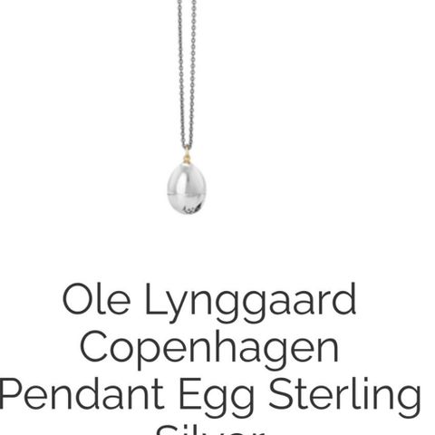 Ole Lynggaard Pendant Egg (sølv)