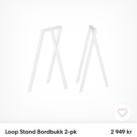 Bordben/bordbukker fra HAY «Hay loop stand»