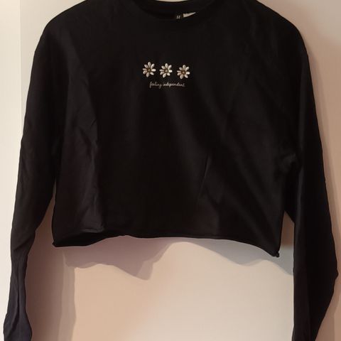 Cropped Sweatshirt fra H&M selges