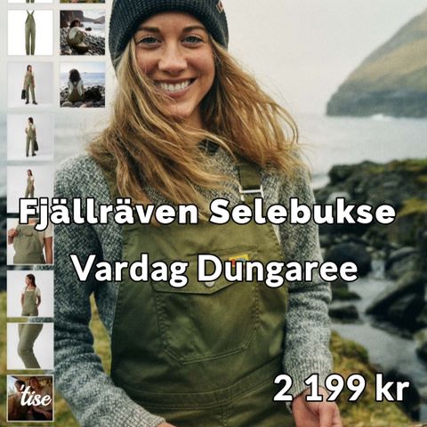 FJÄLLRÄVEN VARDAG DUNGAREE TROUSERS W