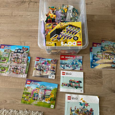 7 lego friends sett til 1500,-