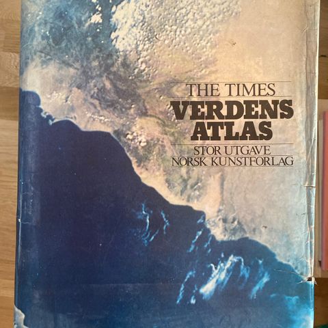 The Times Verdensatlas - Stor utgave - Norsk kunstforlag - 1974