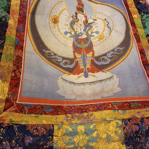 Tibetansk thangka Avalokiteshvara