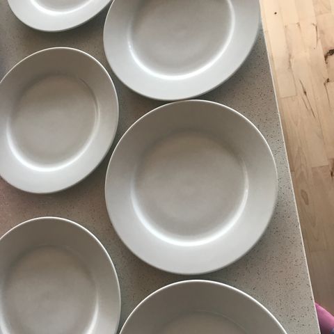 6 tallerkener fra Porsgrund porselen
