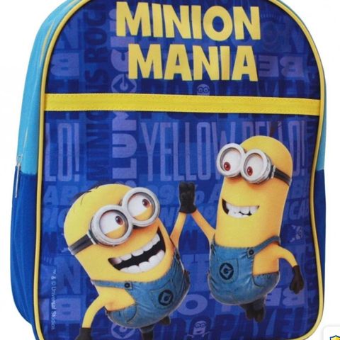 ☀️Ny barnehagesekk / koffert  fra MINIONS  (34 cm x 25 cm)