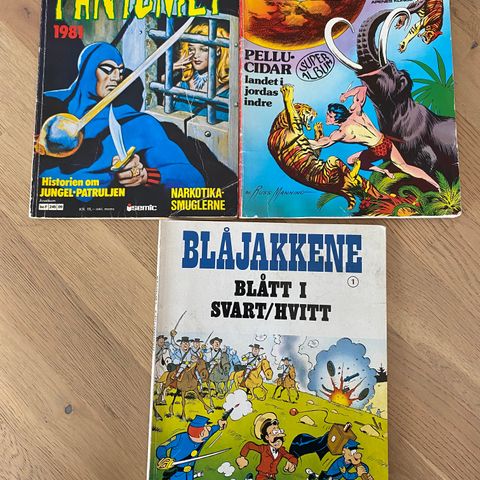 3 album: Tarzan, Fantomet og Blåjakkene