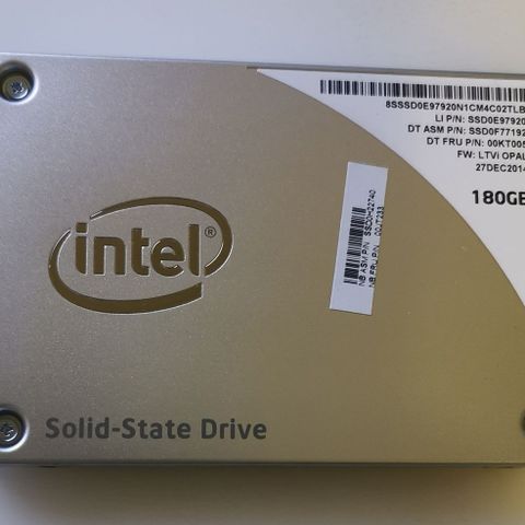 180 Gb Intel SSD SATA disk