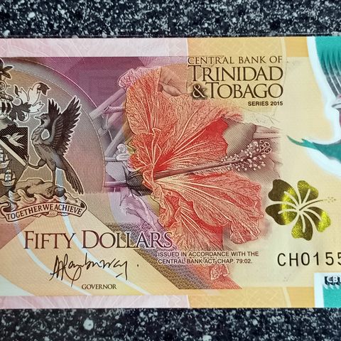 Trinidad & Tobago 50 Dollars 2015 - UNC