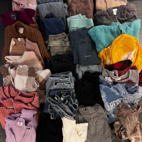 Entire lot of girls sweaters, jeans, and sweatpants