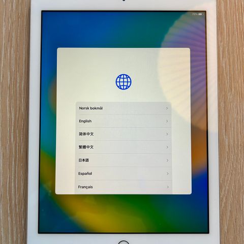 iPad 32 GB//5. generasjon// Hvit/Rosegull //Strøken