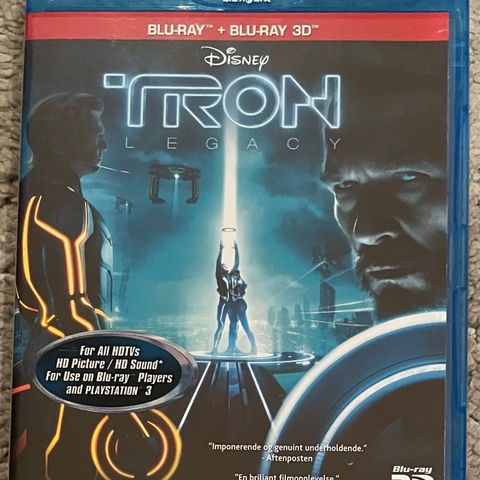 Tron 3D blu-ray selges rimelig, fri frakt!