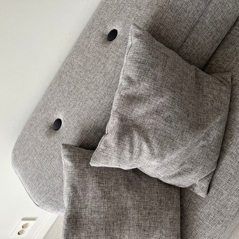 Klip klap sofa strl xl, grå