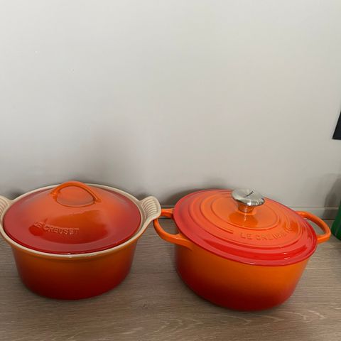 Le Creuset (ildfast form og gryte)