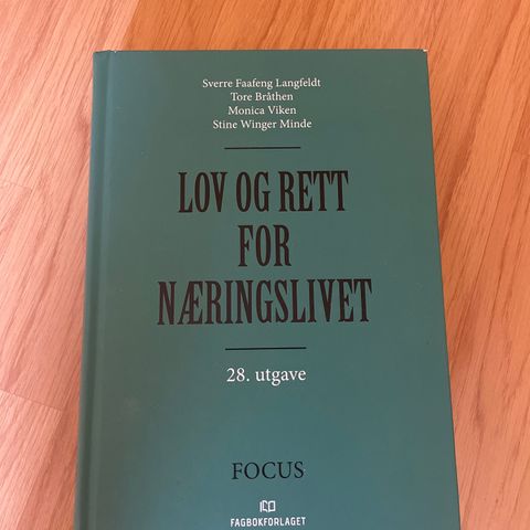 Lov og rett for næringslivet 28 utgave