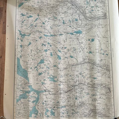 Tysk krigskart - Mår - Sandsetdalen - Uvdal - Gausetdslen