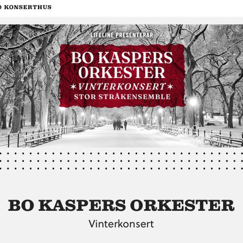 Bo Kaspers i Oslo konserthus