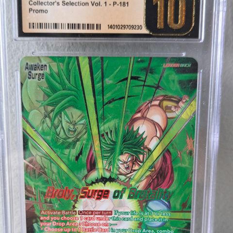 Broly, Surge of Brutality - Dragon Ball Super - CGC 10