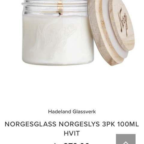 Norgesglass 3 pakk med lys