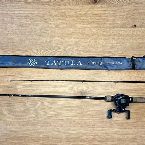 Daiwa Tatula Trigger 208cm 3-25g fiskestang og snelle selges