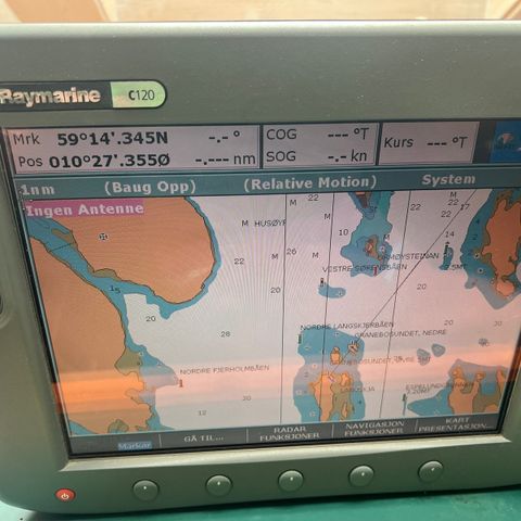 Raymarine C120 KARTPLOTTER , mod.2008