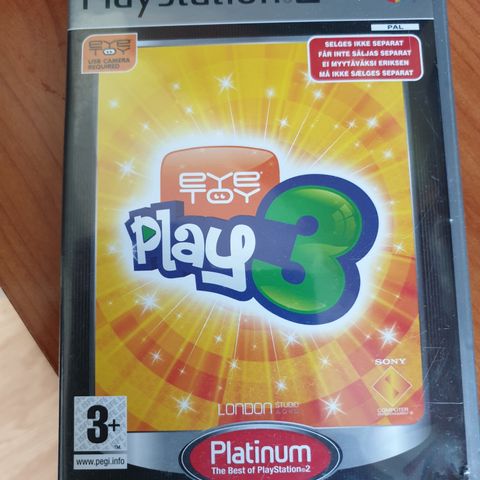 Eye toy play 3 for ps2