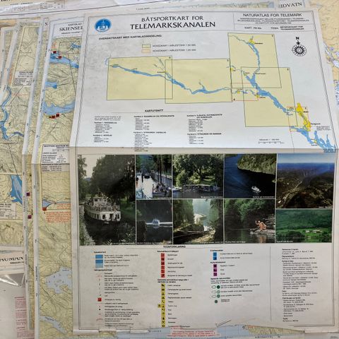 Kyst Kart til Telemarkskanalen - komplett pakke med 6 kart