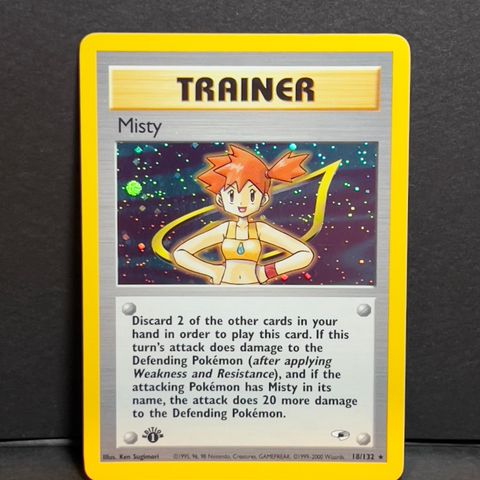 Trainer - Misty Pokemon Gym Heroes 1st Edition HOLO 18/132 (HBO)