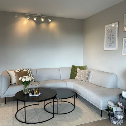 Lys grå sofa fra Skeidar