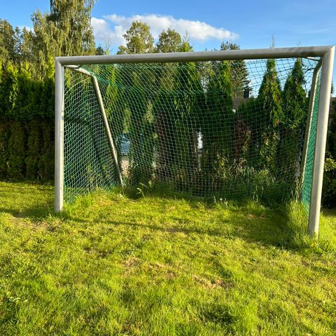 Fotballmål i aluminium.