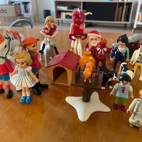 Playmobil, Pippi og flere andre fine figurer