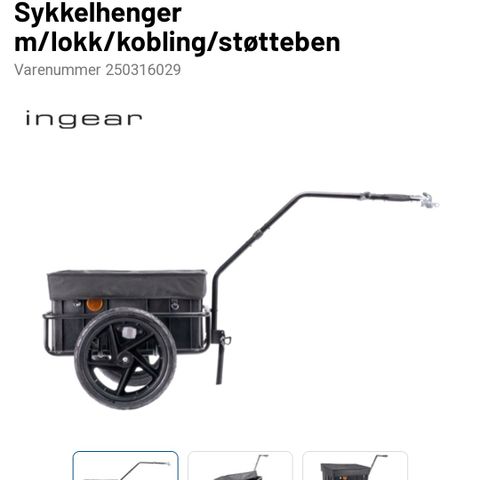 Ubrukt sykkel henger