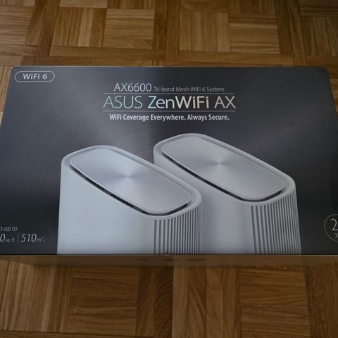 Asus ZenWifi XT8 WiFi 6 AX6600 x2 pakning