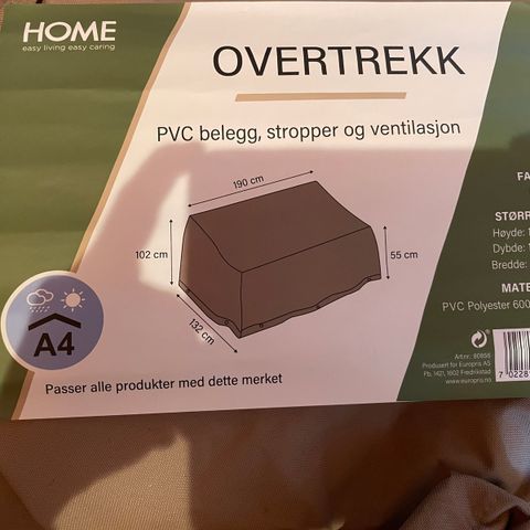 Trekk til utemøbler