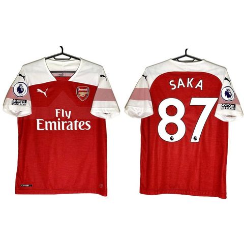 🔥 Debutsesong Autentisk Saka Arsenal 2018-2019 Drakt🔥