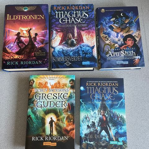 Rick Riordan - 5 fantasy bøker