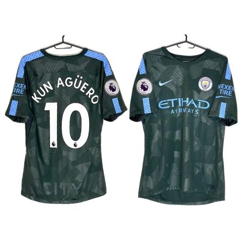 Autentisk Agüero Man City 2017-2018 Drakt