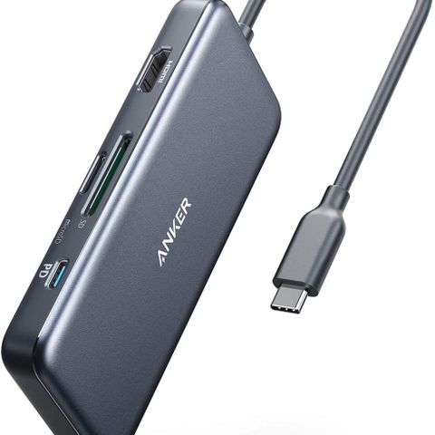 Til Salgs: Anker 341 USB-C Hub (7-i-1)