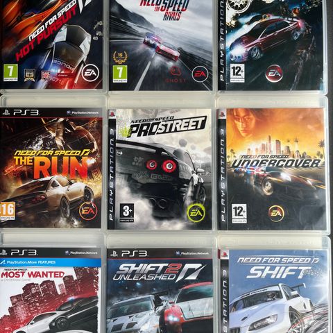 ps3 spill NEED FOR SPEED COMPLETE COLLECTION