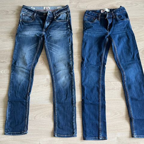 2 jeans til gutt (Str. 152 - 158) samlet