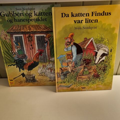 2 stk bøker av Sven Nordqvist selges samlet kr 50