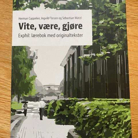 Vite, være, gjøre -Cappelen, Torsen & Watzl